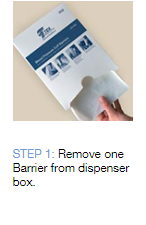 Single-Use Blood Pressure Cuff Barriers Guide Step 1