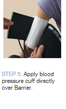 Single-Use Blood Pressure Cuff Barriers Guide Step 5