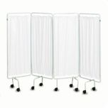 Plastic screen curtains - set of 4