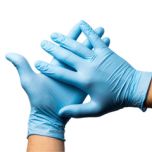 Blue Nitrile Advanced HQ Medical Exam Gloves Powder-Free x 90 - XL gloves