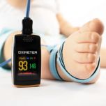 Creative PC-60E Finger Pulse Oximeter with additional Neonate/Infant Foot Velcro Wrap Sensor