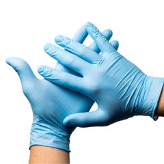 Blue Nitrile Gloves Powder-Free x 100