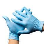 Medical Grade Blue Nitrile Gloves Powder-Free x 200