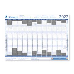 MidMeds Wall Planner 2022