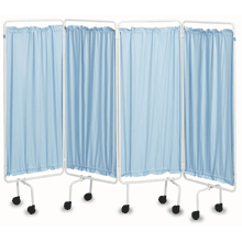 White 4-Panel Privacy Screen Frame - Curtain Frame