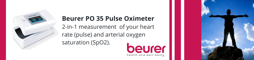Beurer PO36 Finger Pulse Oximeter Product Banner for Cat