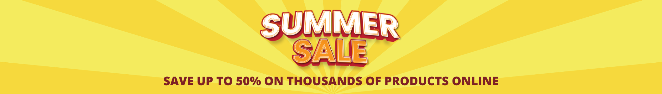 Summer Sale Homepage Banner