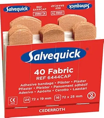 Salvequick Plaster Refills - Fabric x 40 (6 Packs)