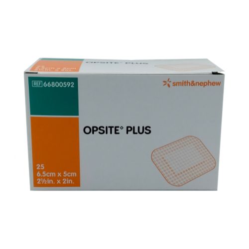 Opsite Plus Adhesive Film Dressing - 6.5 x 5cm x 25