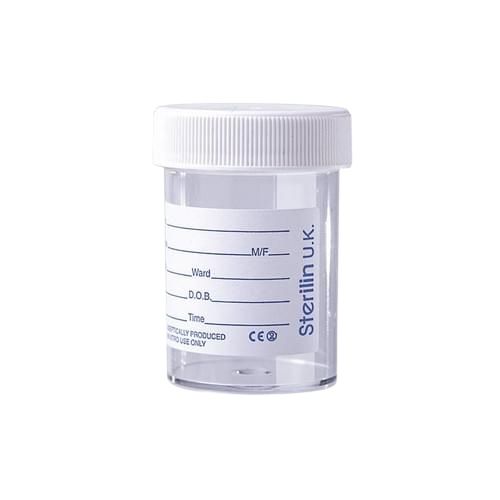 Urine Bottle with Plain Label - 60ml x 300