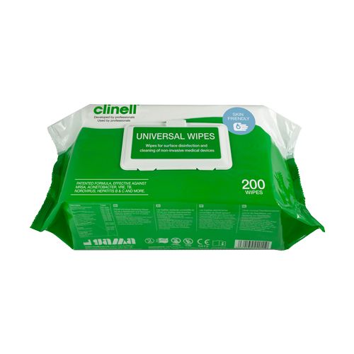Clinell Universal Sanitising Wipes Large (Green) x 200