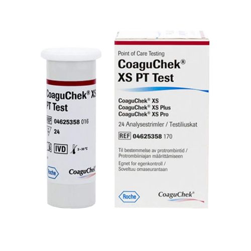 CoaguChek XS PT Test Strips x 24