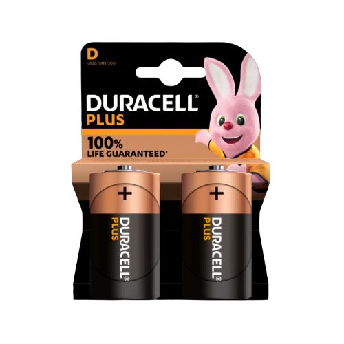 Duracell Plus Batteries - Size D x 2