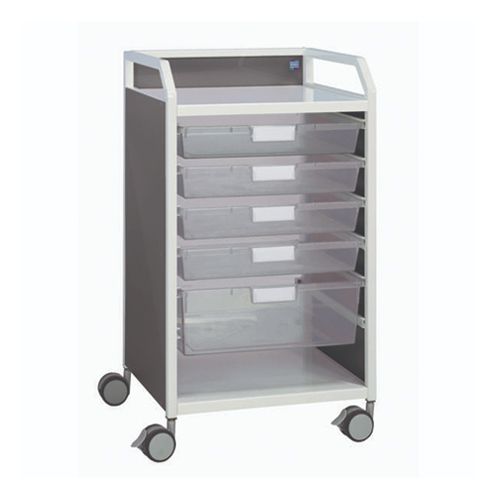 Howarth 1 Trolley - 5 Trays - Grey