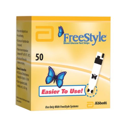 Abbott Freestyle Optium Blood Glucose Test Strips x 50