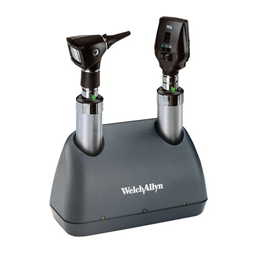 Welch Allyn Elite Desk Set with 2 NiCad handles