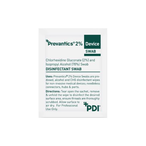Prevantics 2% CHG Device Swabs x 100