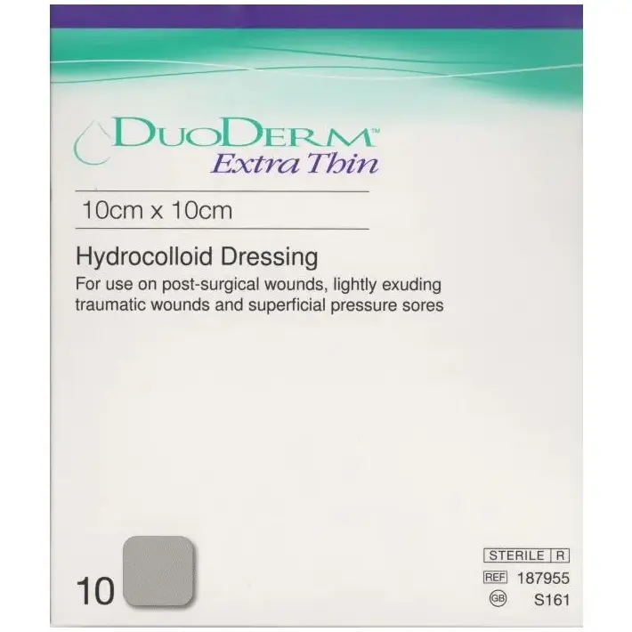 DuoDerm Extra Thin Dressing - 10cm x 10cm x 10