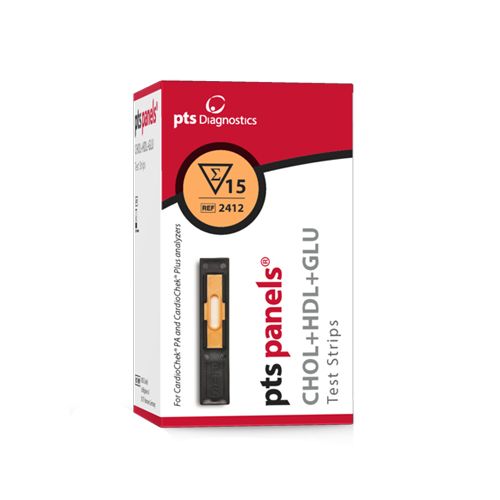 Total Cholesterol, HDL and Glucose Test Strips x 15