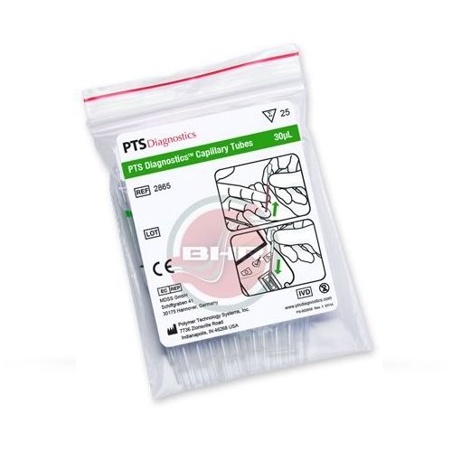 Safetec Pipette 30l (PTS Capillary Tubes)x 25