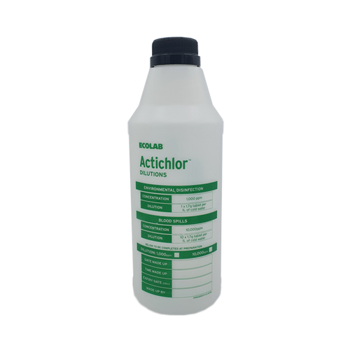 Actichlor Mixing Bottle & Cap