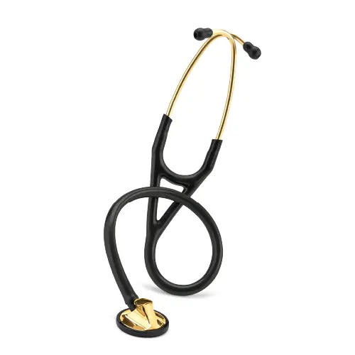3M™ Littmann® Master Cardiology™ Stethoscope, Brass-Finish Chestpiece, Black Tube, 69 cm, 2175