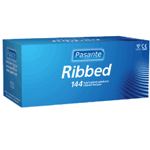 Pasante Ribbed Condoms - Clinic Pack x 144