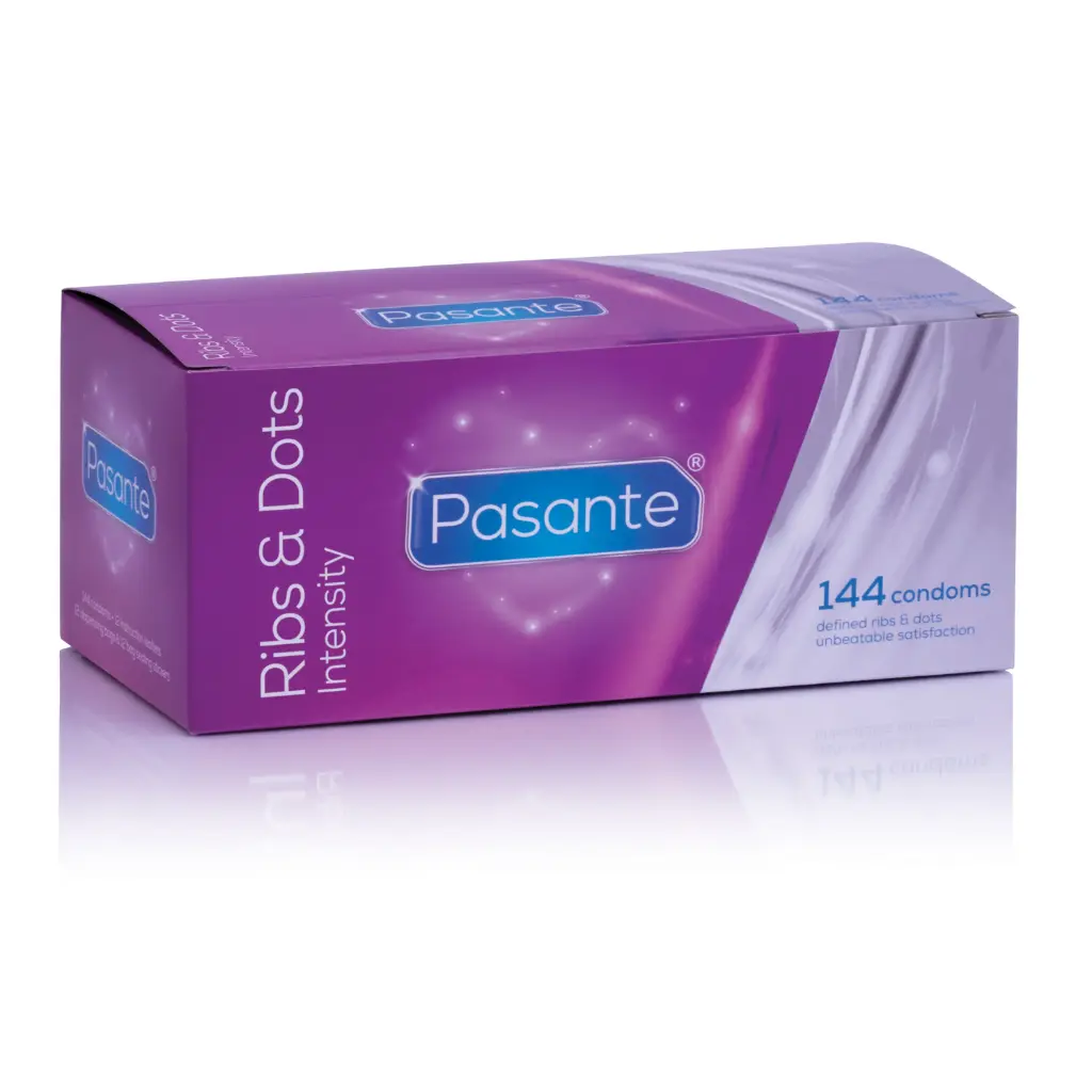 Pasante Ribs and Dots Condoms - Clinic Pack x 144