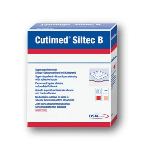 Cutimed Siltec B - 12.5cm x 12.5cm - Pack of 10