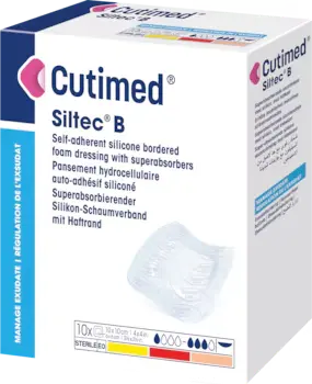Cutimed Siltec B - 15cm x 15cm - Pack of 10