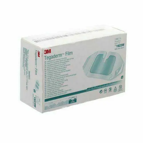 3M Tegaderm Transparent Film Dressing (1623W) - 6cm x 7cm x 100