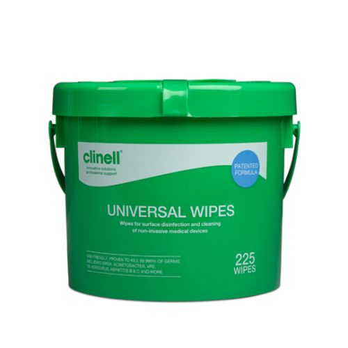 Clinell Universal Sanitising Wipes Bucket x 225