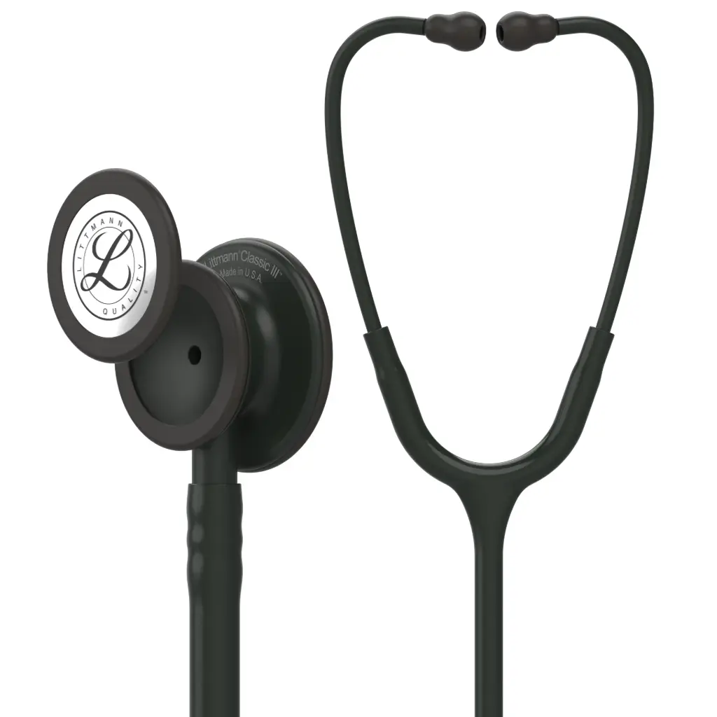 3M™ Littmann®  Classic III™ Monitoring Stethoscope, Black Edition Chestpiece, Black Tube, 69 cm, 5803 