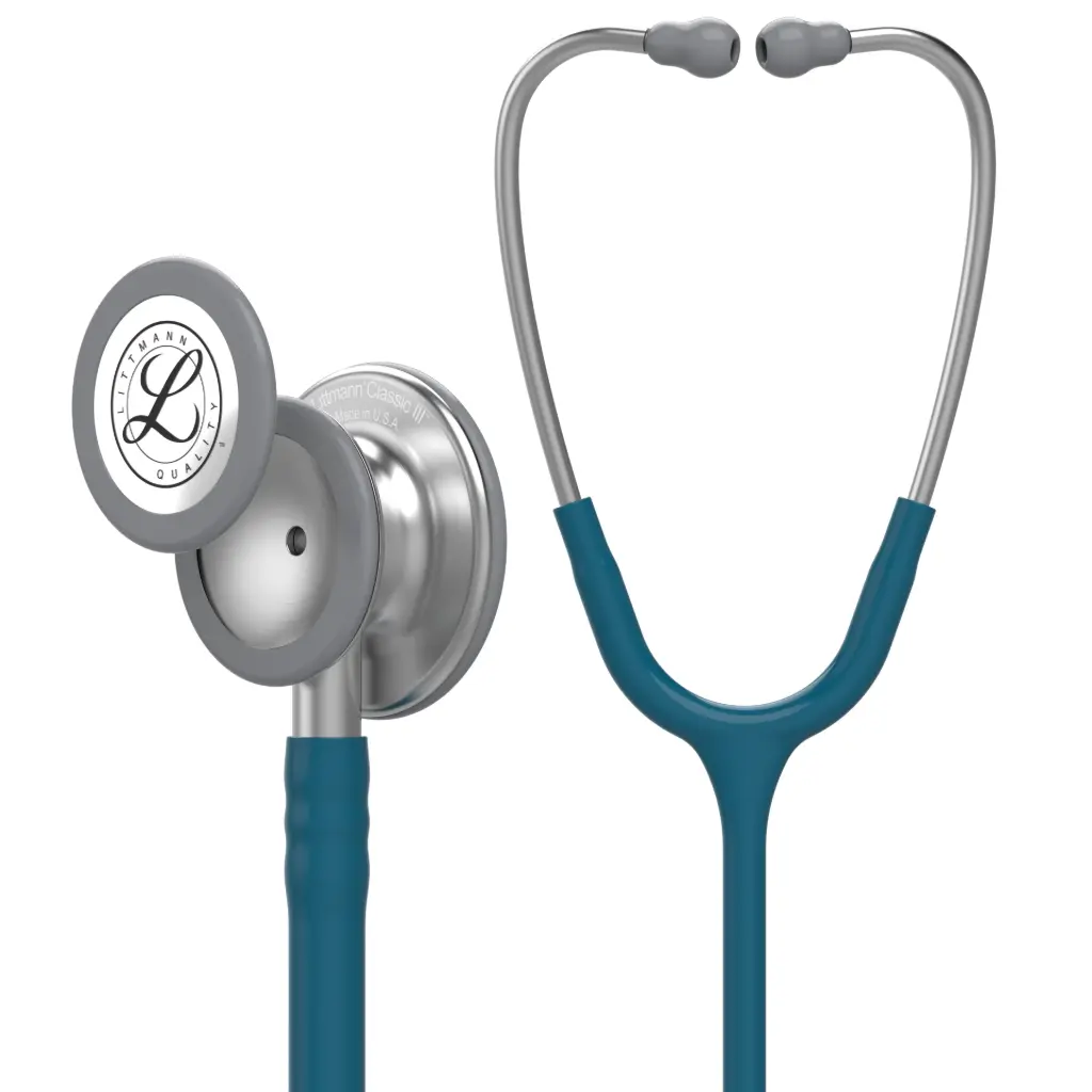 3M™ Littmann®  Classic III™ Monitoring Stethoscope, Caribbean Blue Tube, 69 cm, 5623 