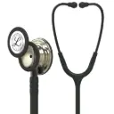 3M™ Littmann®  Classic III™ Monitoring Stethoscope, Champagne Finish Chestpiece, Black Tube, Smoke Stem and Headset, 69 cm, 5861