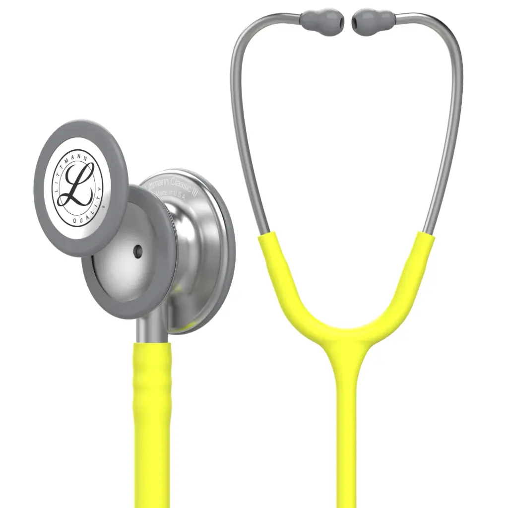 3M™ Littmann®  Classic III™ Monitoring Stethoscope, Lemon-Lime Tube, 69 cm, 5839 