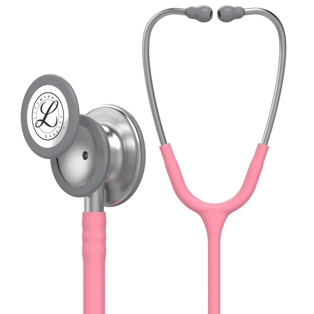 3M™ Littmann®  Classic III™ Monitoring Stethoscope, Pearl Pink Tube, 69 cm, 5633 