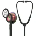 3M™ Littmann®  Classic III™ Monitoring Stethoscope, Rainbow Finish Chestpiece, black stem and headset, Black Tube, 69 cm, 5870 
