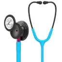 3M™ Littmann®  Classic III™ Monitoring Stethoscope, Smoke Chestpiece, Turquoise Tube, Pink Stem and Smoke Headset, 69 cm, 5872