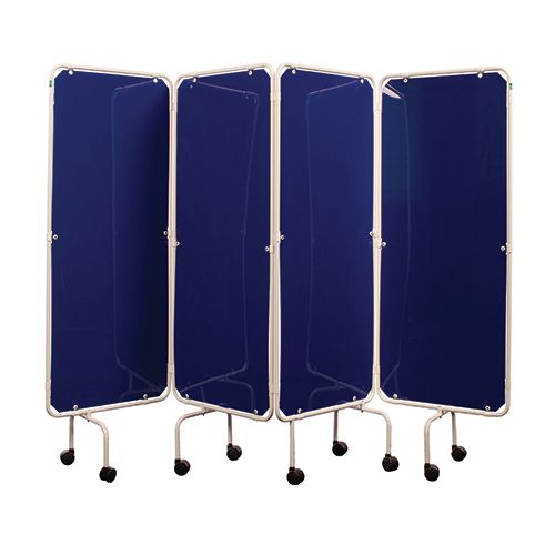 Curtain Frame with Blue Panels