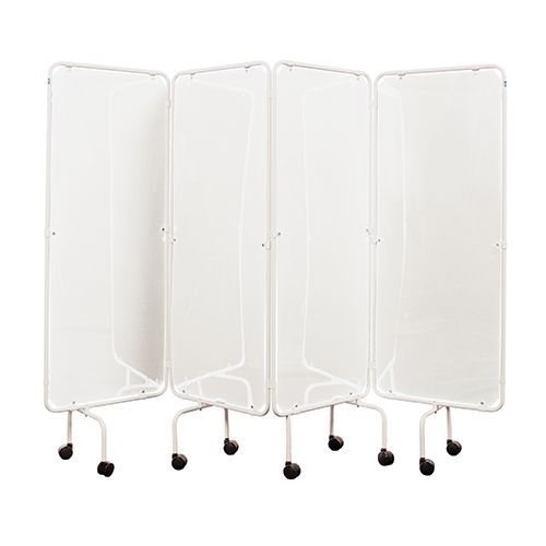 Curtain Frame with Solid White Plastic Panels