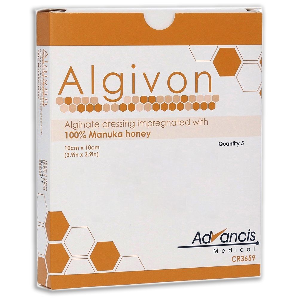 Algivon 100% Manuka Honey Alginate Dressing - 10cm x 10cm x5