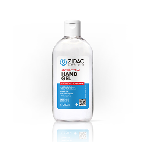 Zidac Antibacterial (70% Alcohol) Hand Gel 200ml