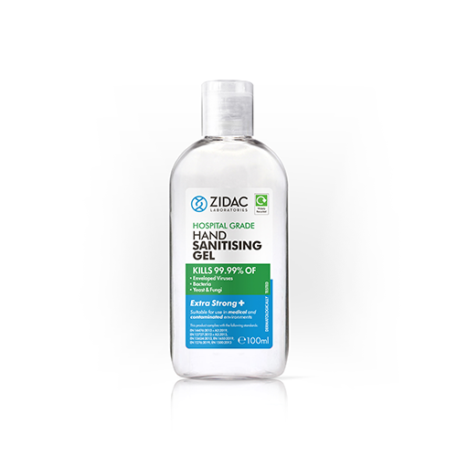 Zidac Antibacterial Hospital Grade (78.2% Alcohol) Hand Gel - 100ml