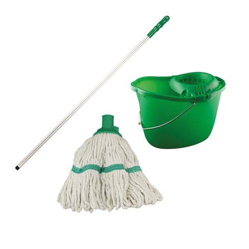 Mop and Bucket Set - Green
