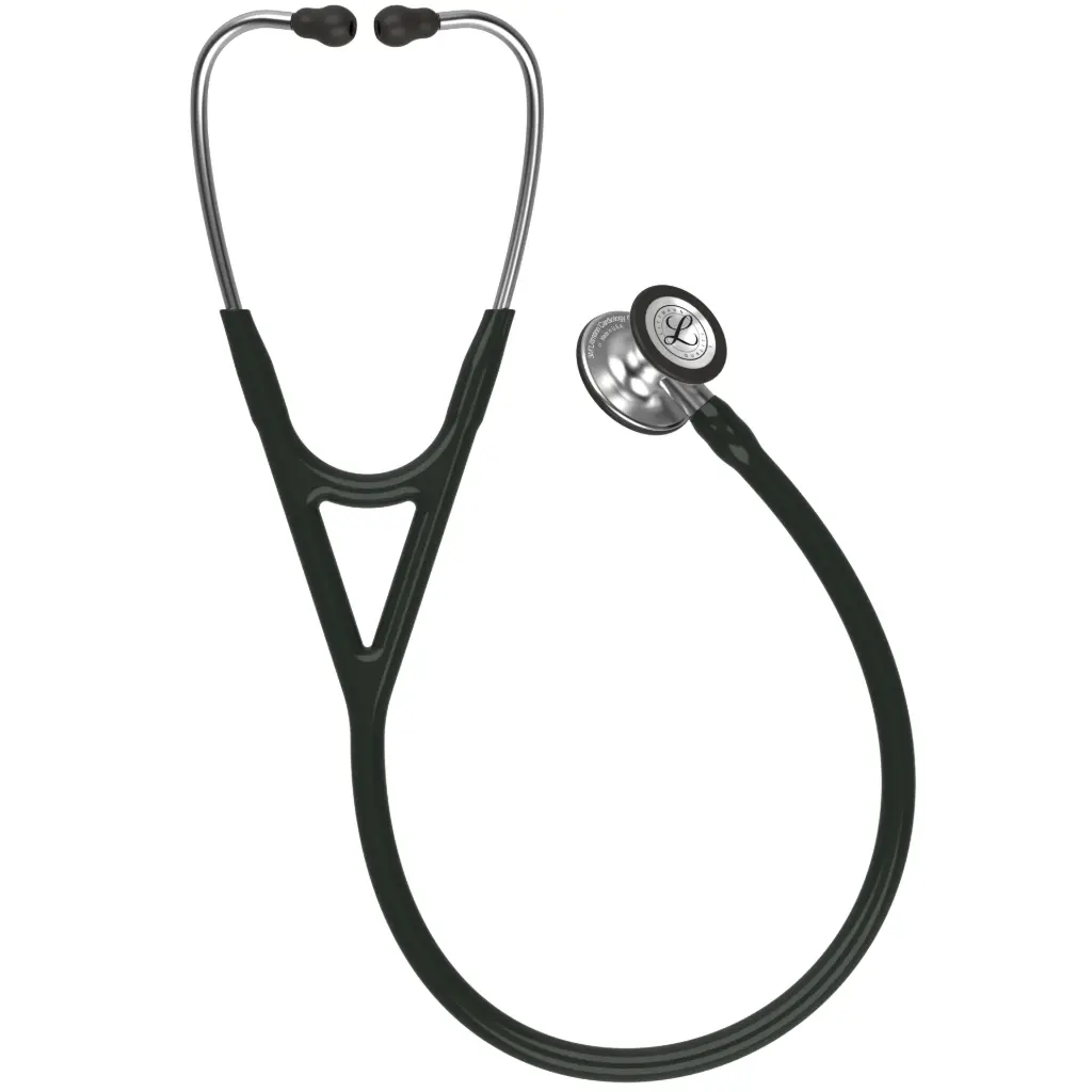 3M™ Littmann® Cardiology IV™ Diagnostic Stethoscope,  Standard-Finish Chestpiece, Black Tube, Stainless Stem and Headset, 69 cm, 6152