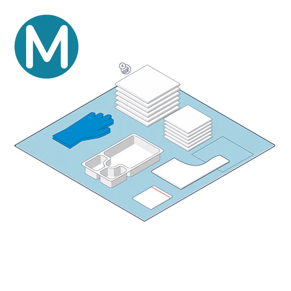 Universal Dressing Pack with Medium Gloves x 90