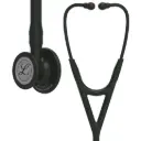 3M™ Littmann® Cardiology IV™ Diagnostic Stethoscope,  Black Finish Chestpiece, Black Tube, Stem and Headset, 69 cm, 6163 