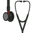 3M™ Littmann® Cardiology IV™ Diagnostic Stethoscope, Black Finish Chestpiece, Black Tube, Red Stem and Black Headset, 69 cm, 6200 