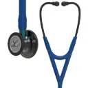 3M™ Littmann® Cardiology IV™ Diagnostic Stethoscope, High Polish Smoke Finish Chestpiece, Navy Tube,  Blue Stem and Black Headset, 69 cm, 6202 